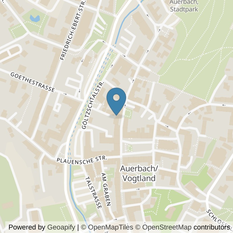 Map: location of FitINN Auerbach/Vogtl in Auerbach/Vogtl.