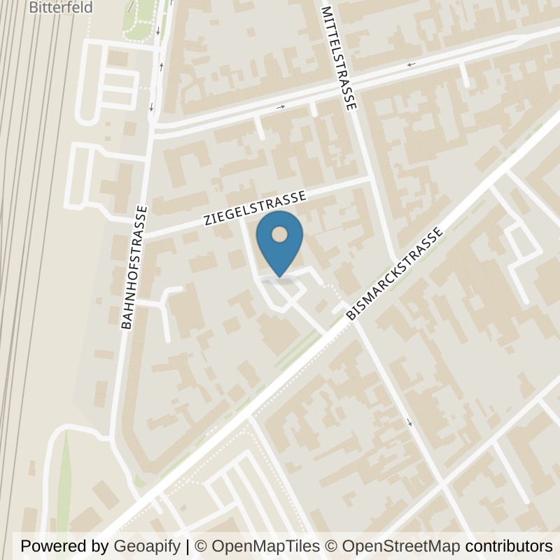 Map: location of FitINN Bitterfeld in Bitterfeld-Wolfen