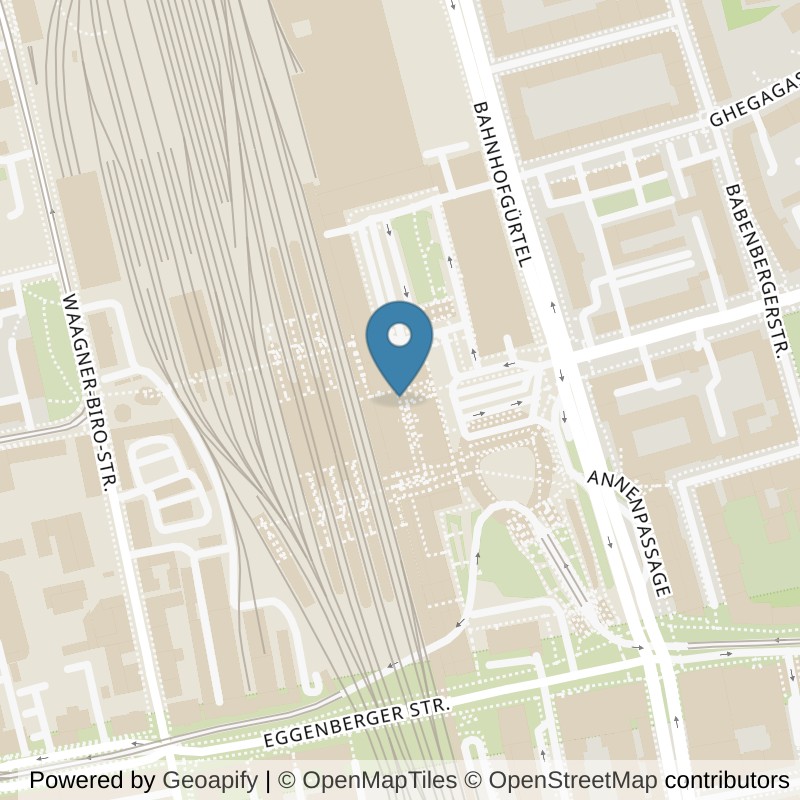 Map: location of FITINN Graz, Hauptbahnhof in Graz