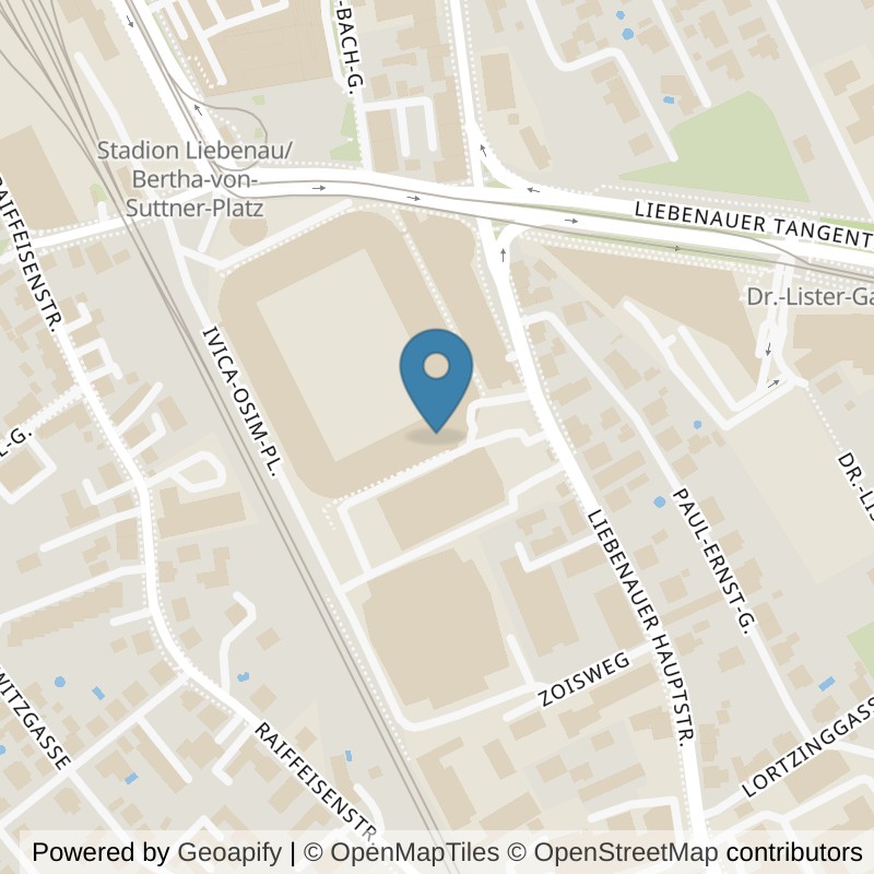 Map: location of FITINN Graz, Liebenau in Graz