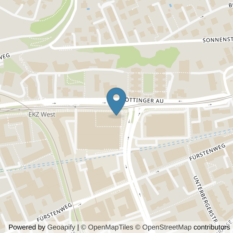Map: location of FITINN Innsbruck, Einkaufszentrum west in Innsbruck
