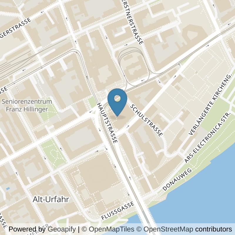 Map: location of FITINN Linz, Urfahr in Linz
