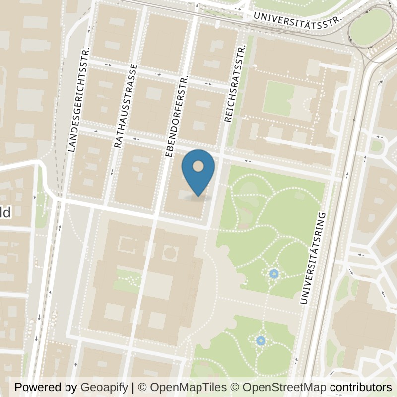Map: location of FITINN Wien 1, Rathausplatz in Wien