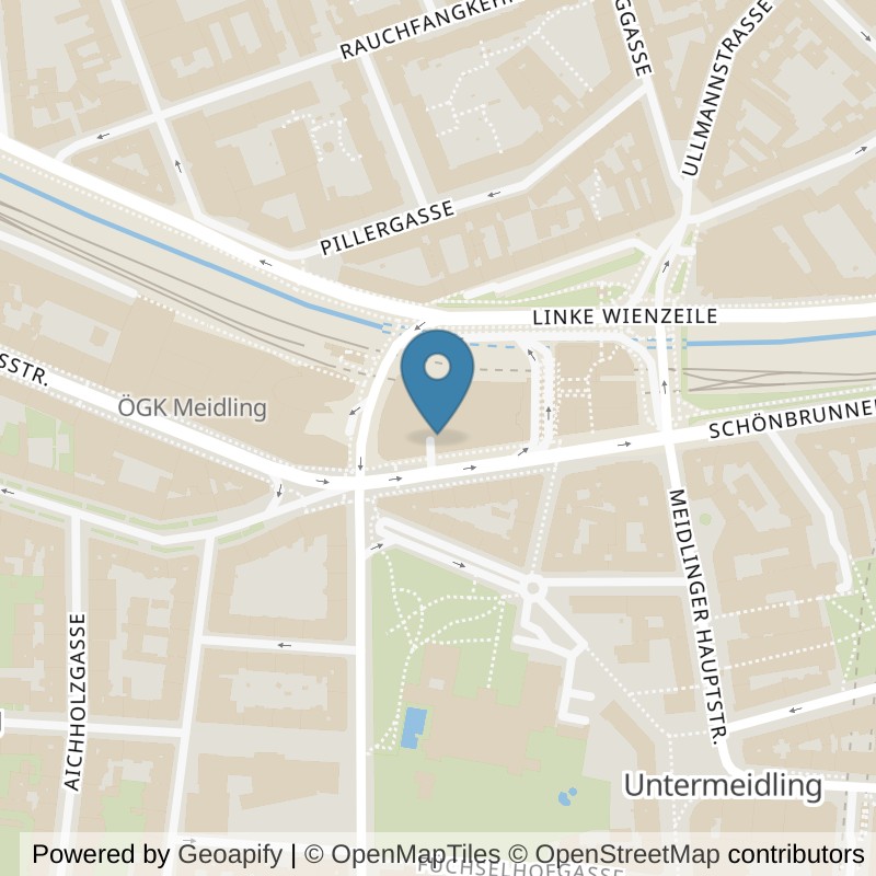 Map: location of FITINN Wien 12, U4 Center in Wien