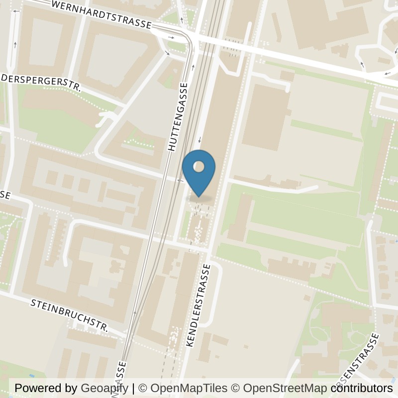 Map: location of FITINN Wien 16, Kendlerstrasse in Wien