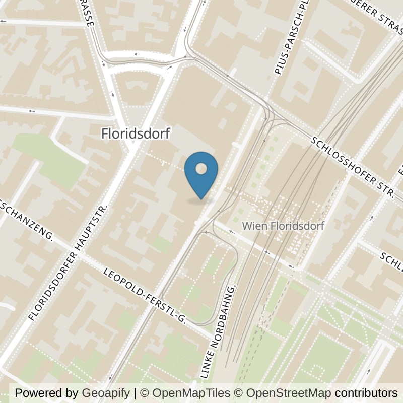 Map: location of FITINN Wien 21, Floridsdorf in Wien