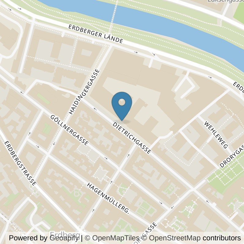 Map: location of FITINN Wien 3, Dietrichgasse in Wien