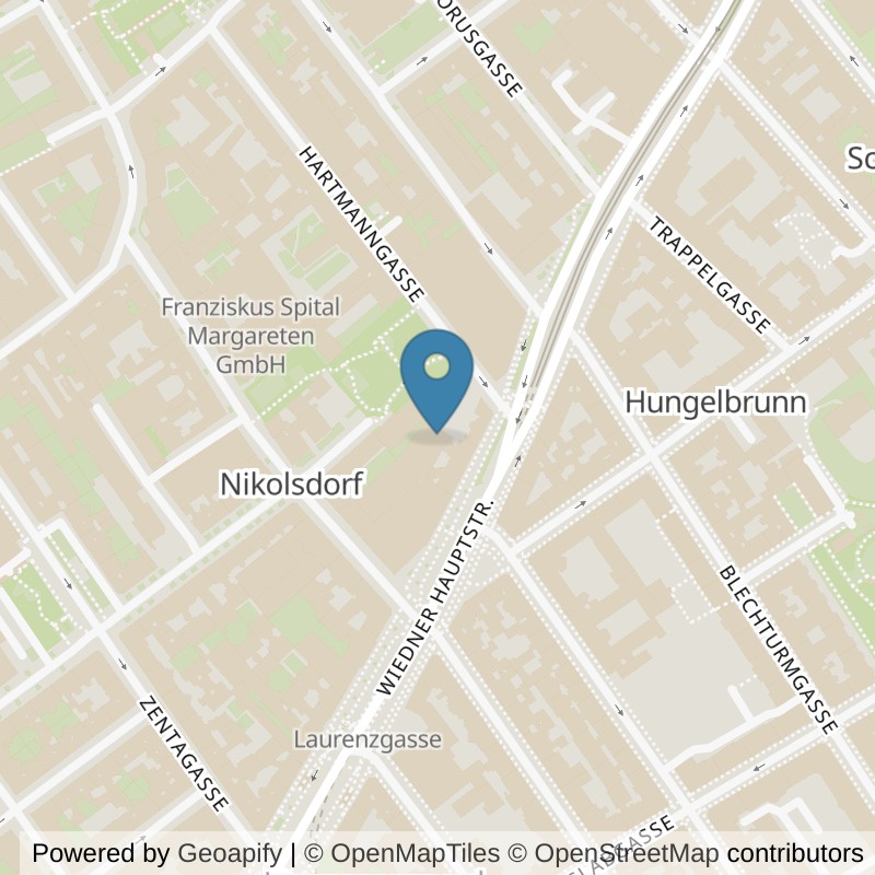 Map: location of FITINN Wien 5, Hartmanngasse in Wien