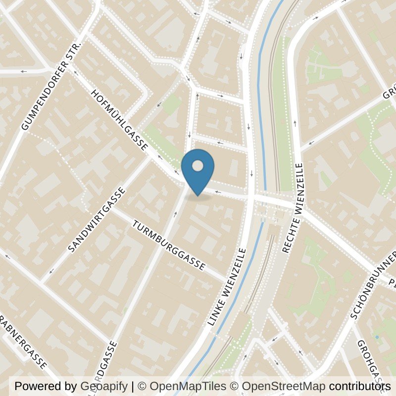 Map: location of FITINN Wien 6, Hofmühlgasse in Wien