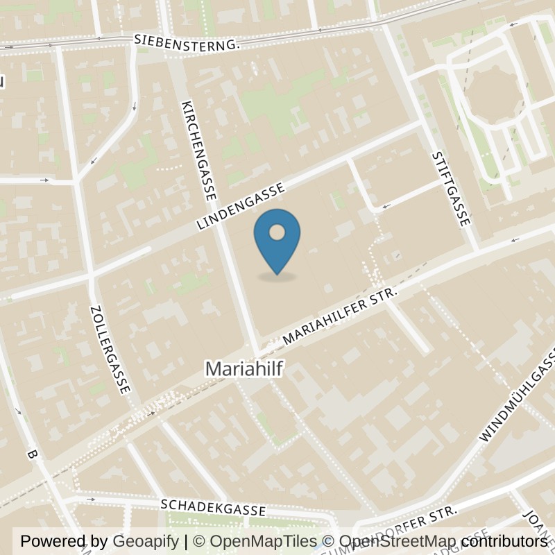 Map: location of FITINN Wien 7, Gerngross in Wien
