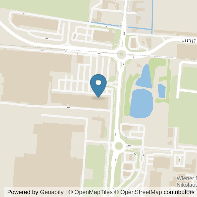 Map: location of FITINN Wiener Neustadt, FMZ Nord in Wiener Neustadt