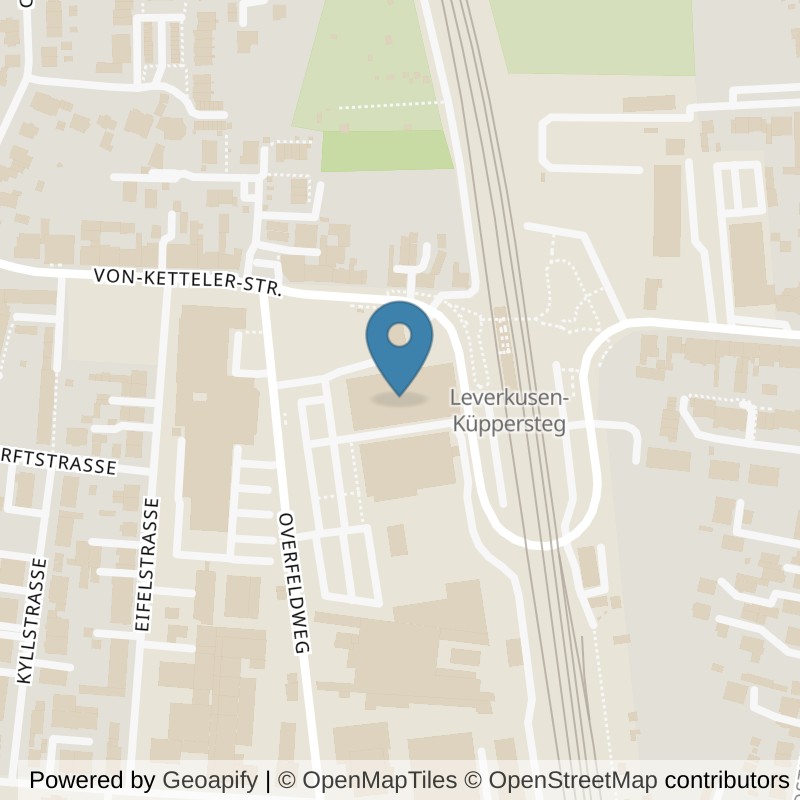 Map: location of Fitklusiv Leverkusen in Leverkusen