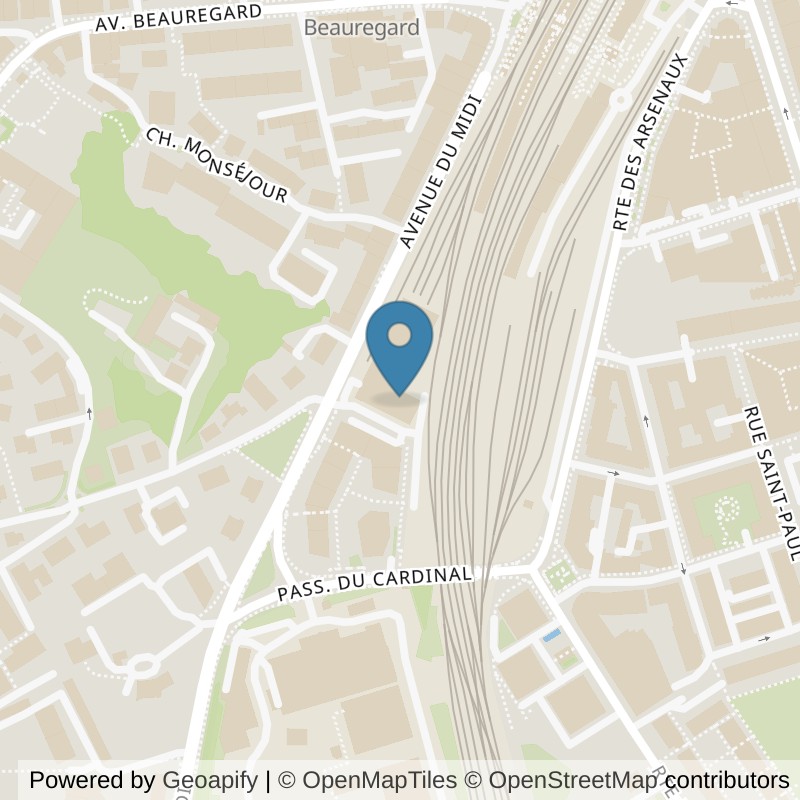 Map: location of FITLINE in Fribourg