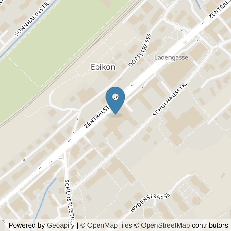 Map: location of FITNESS 24/7 in Ebikon