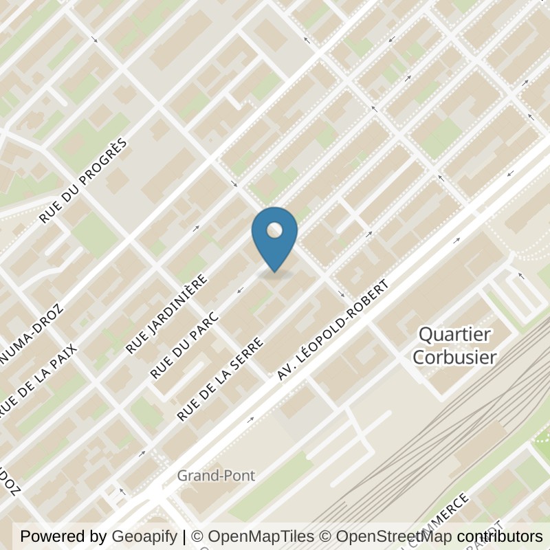Map: location of Fitness California Carlino in La Chaux-de-Fonds
