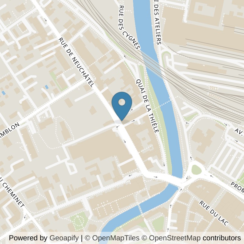 Map: location of Fitness des Arcades Sàrl in Yverdon-les-Bains
