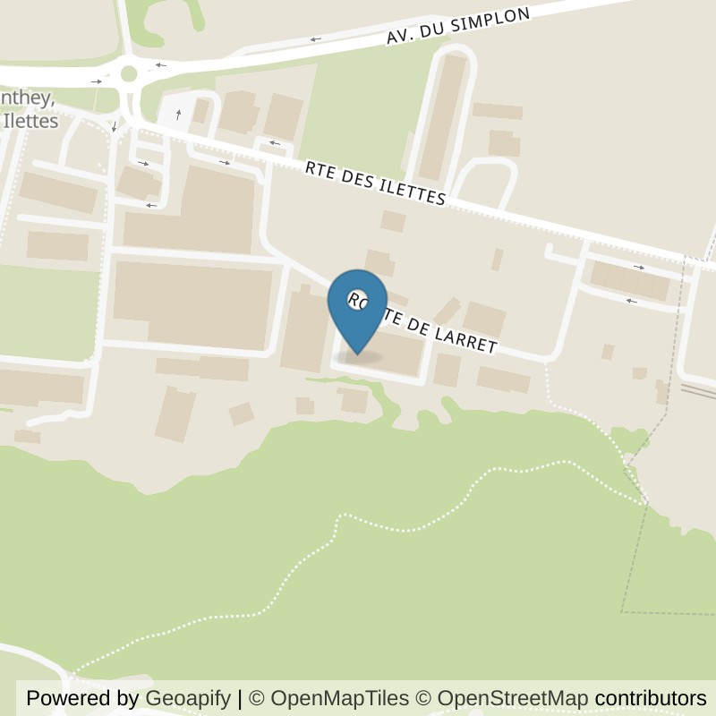 Map: location of Fitness Elite Sàrl in Monthey