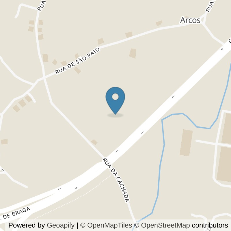 Map: location of Fitness Factory Braga in Braga
