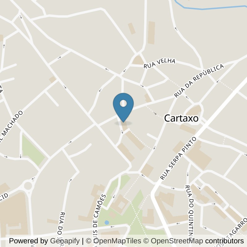 Map: location of Fitness Factory Cartaxo in Cartaxo
