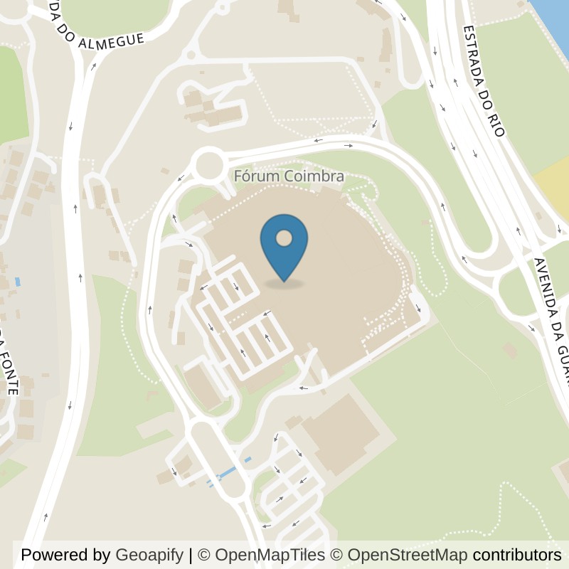 Map: location of Fitness Factory Coimbra in Coimbra