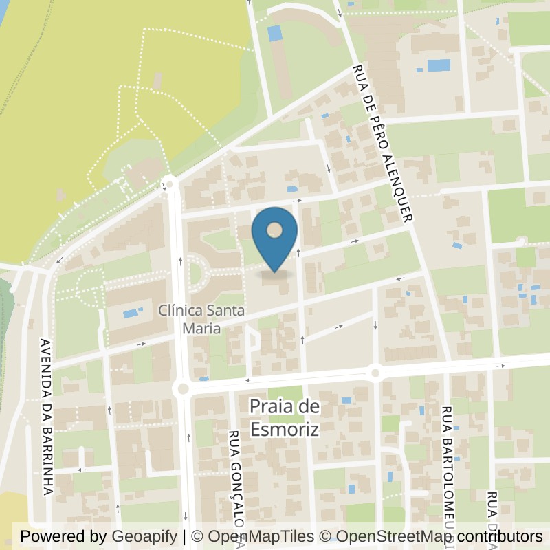 Map: location of Fitness Factory Esmoriz in Esmoriz