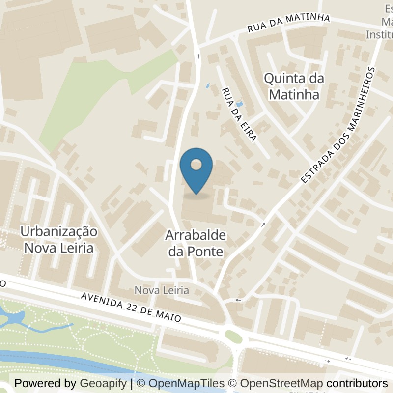 Map: location of Fitness Factory Leiria in Leiria