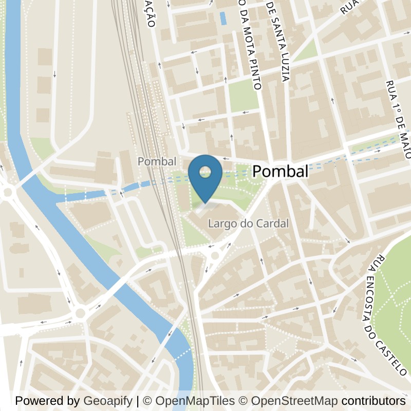 Map: location of Fitness Factory Pombal in Pombal
