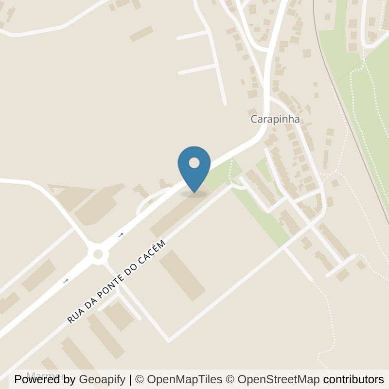Map: location of Fitness Factory Santiago do Cacém in Santiago do Cacém