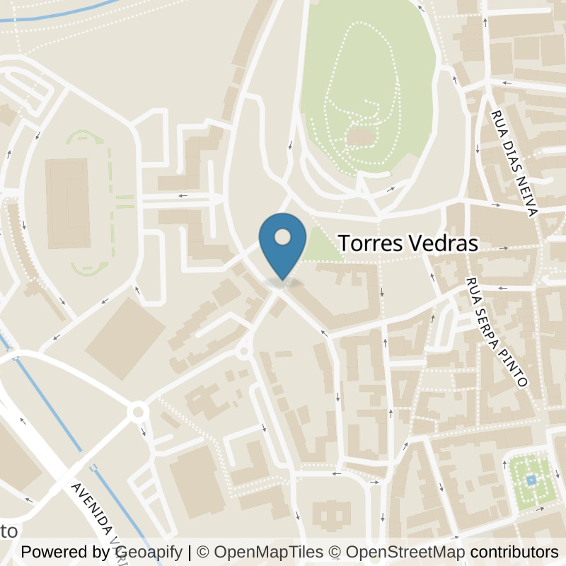 Map: location of Fitness Factory Torres Vedras in Torres Vedras