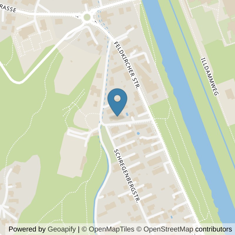 Map: location of Fitness-& Gesundheitszentrum Tschann Feldkirch in Feldkirch
