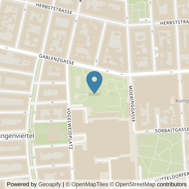 Map: location of Fitness im Freien in Wien