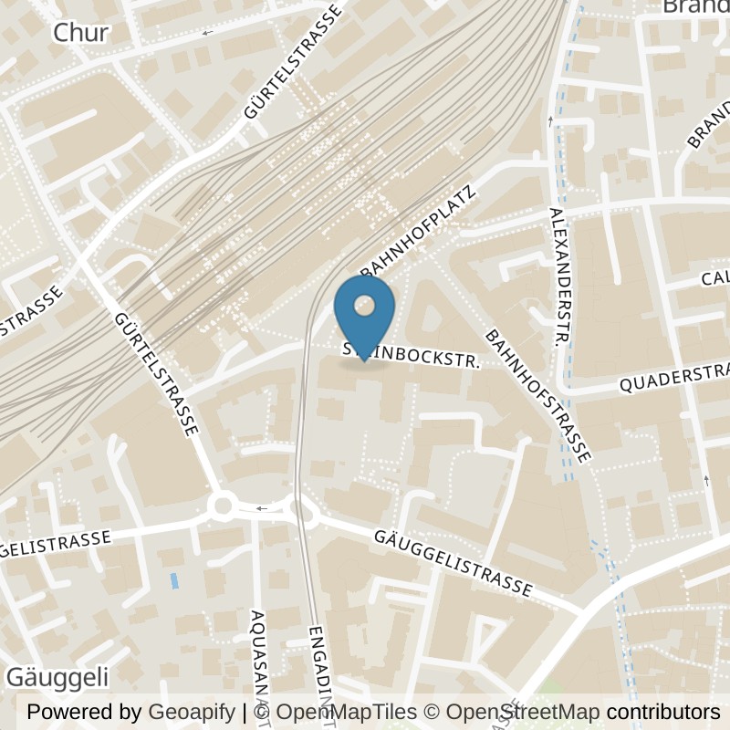 Map: location of Fitness Kraftwerk in Chur