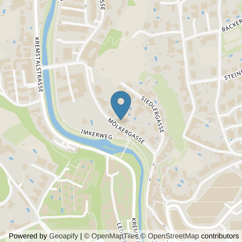 Map: location of Fitness Krems - bewegedichgesund in Krems an der Donau