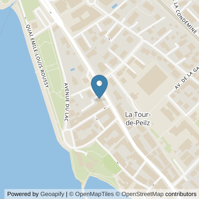 Map: location of Fitness la Tour in La Tour-de-Peilz