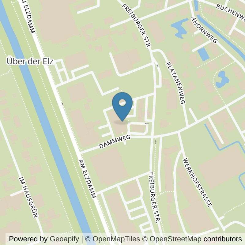 Map: location of Fitness-Loft Bürkle-Bleiche in Emmendingen