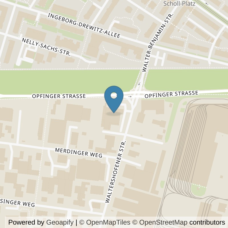 Map: location of Fitness-Loft Haid in Freiburg