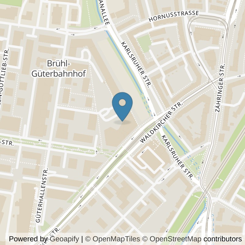 Map: location of Fitness-Loft Nord in Freiburg