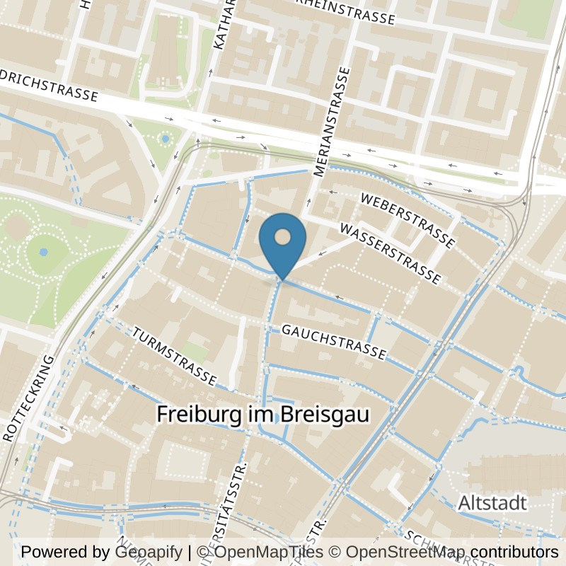 Map: location of Fitness-Loft Schwarzwald City in Freiburg im Breisgau