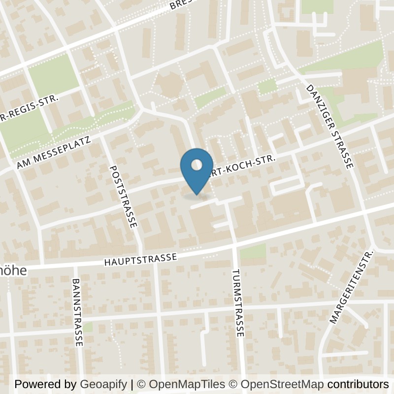 Map: location of Fitness-Loft Weil am Rhein in Weil am Rhein