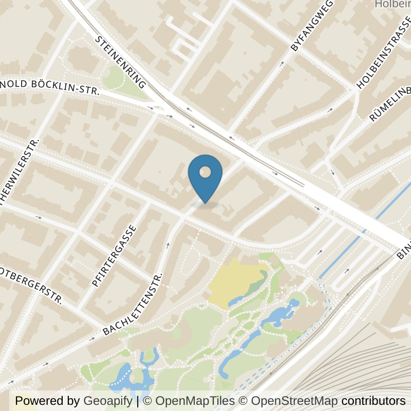 Map: location of Fitness Lounge Basel in Basel