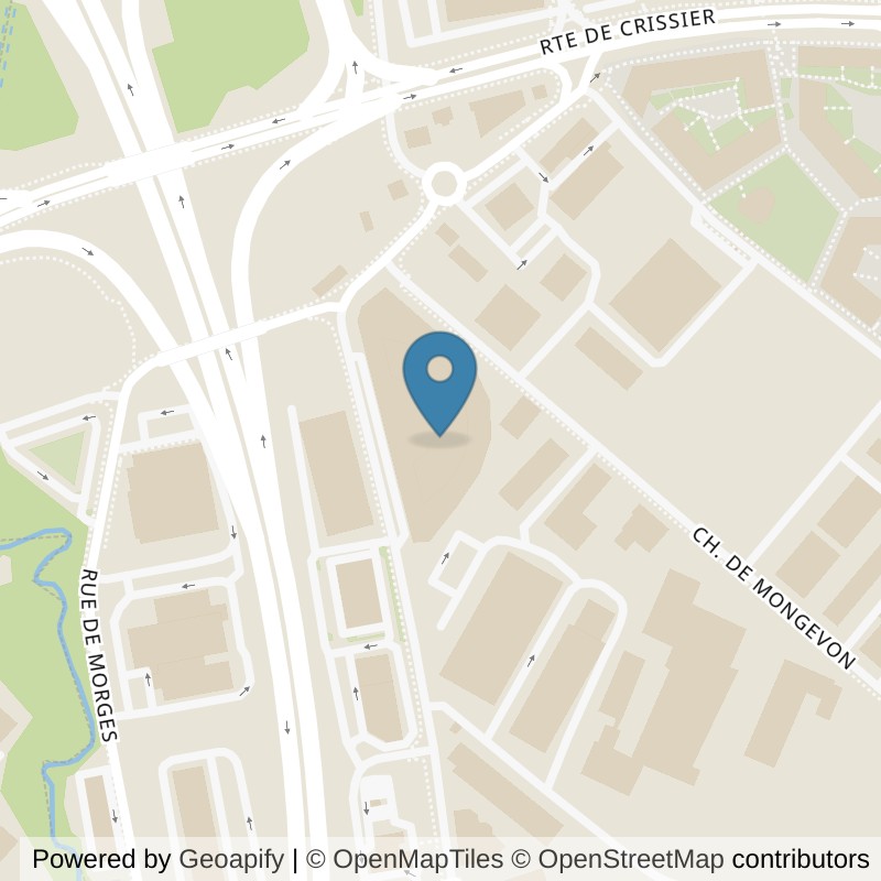 Map: location of Fitness Millennium in Crissier