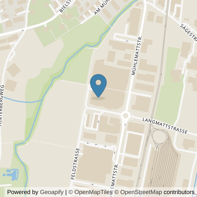 Map: location of Fitness Mühlematt AG in Oberwil