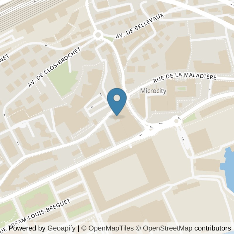 Map: location of ⚡️ Fitness Neuchâtel - Forge One Fitness in Neuchâtel