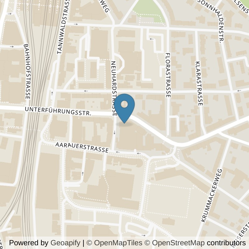 Map: location of Fitness in Olten