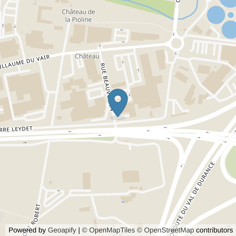 Map: location of Fitness Park Aix en Provence - La Pioline in Aix en Provence