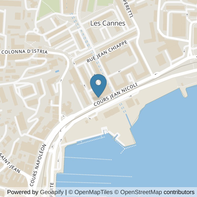 Map: location of Fitness Park Ajaccio - Jean Nicoli in Ajaccio