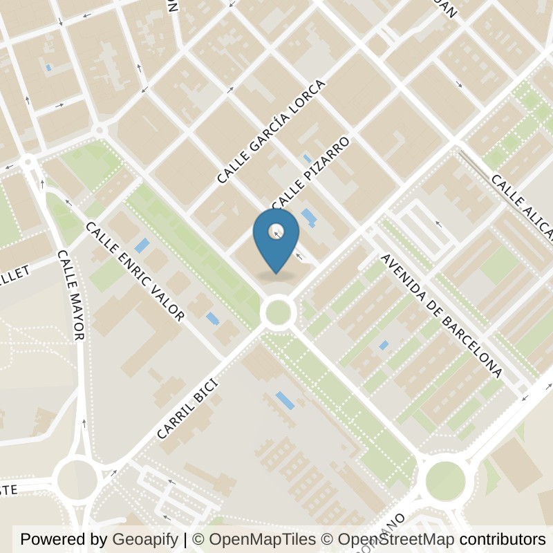 Map: location of Fitness Park Alicante - San Vicente del Raspeig in Alicante