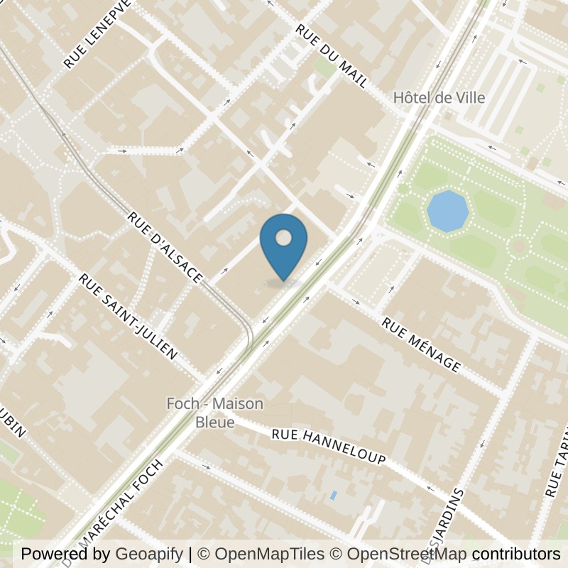 Map: location of Fitness Park Angers - Centre in Angers