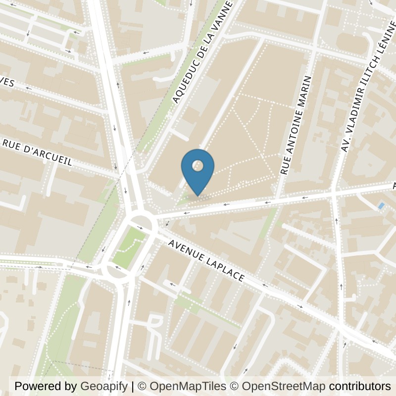 Map: location of Fitness Park Arcueil in Arcueil