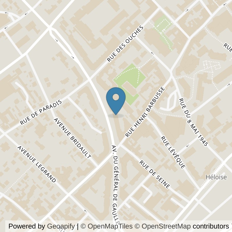 Map: location of Fitness Park Argenteuil in Argenteuil Val-d'Oise